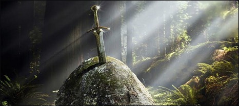 La espada en la piedra