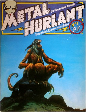 Portada del nº 1 de Métal Hurlant