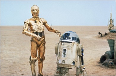 C3PO y R2 D2, los entrañables androides de Star Wars