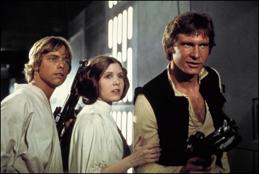 Luke, Leia y Han