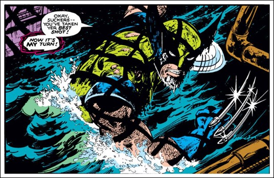 Mítica viñeta de Lobezno solo