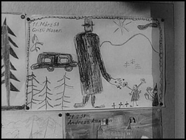 El gigante y los erizos del dibujo infantil