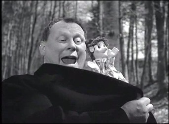 El mago Schrott seduciendo a la niña