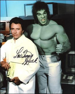 Bill Bixby y Lou Ferrigno, Bruce Banner y El Increíble Hulk en tv