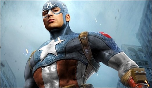 Chris Evans como el Capitán América