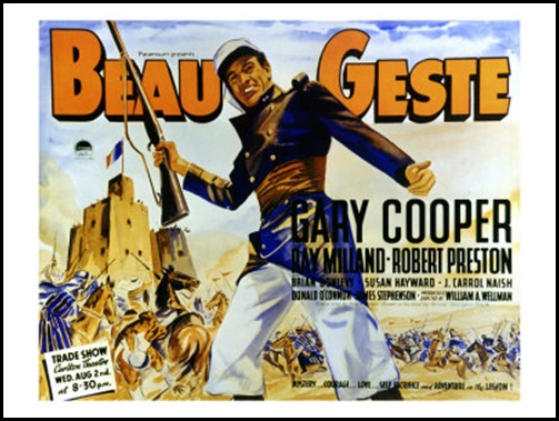 Estupendo cartel de Beau Geste