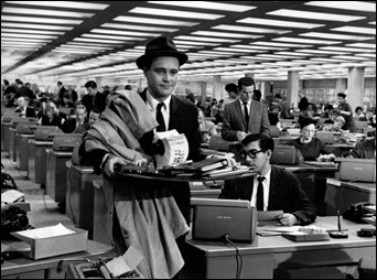 La oficina de El apartamento, diseñada por Alexander Trauner