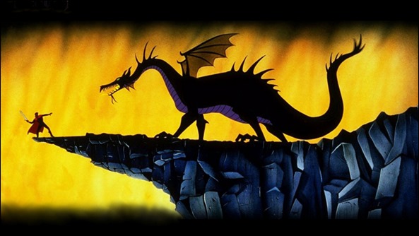 El príncipe contra el dragón, en La Bella Durmiente, de Disney