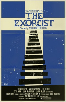 Poster alternativo de El exorcista, centrado en la calle M