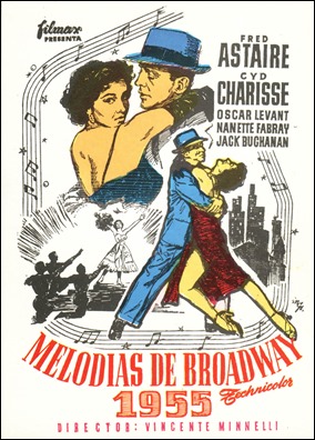 Cartel español de Melodías de Broadway 1955