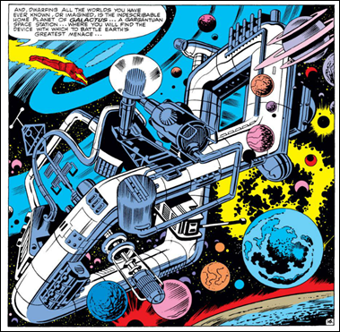 El mítico hogar de Galactus, visto en Fantastic Four #49