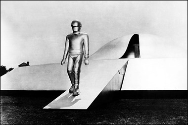 Gort desciende del platillo volante