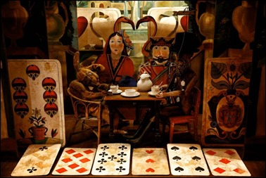 Maqueta para una escena de Algo sobre Alicia. Foto de Claudio Álvarez