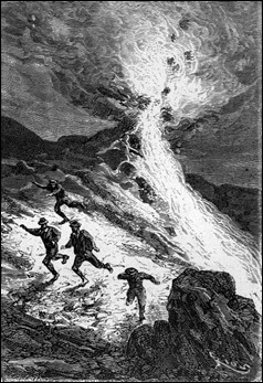 Paganel provoca la erupción de un volcán para escapar de los maoríes