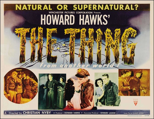 Cartel de The Thing, versión Hawks