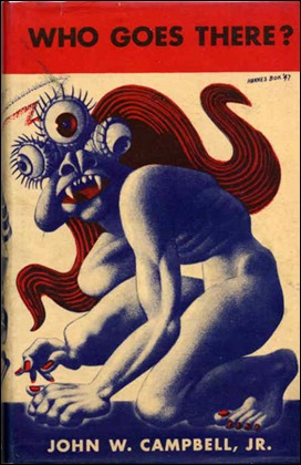 Portada original del libro donde se publicó el relato de John W. Campbell jr