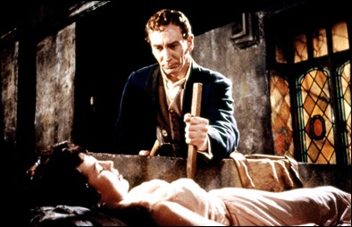 Harker ante la vampira de Drácula