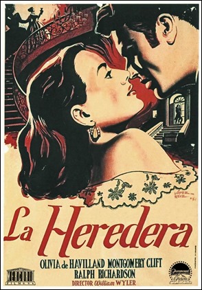 Poster español de La heredera