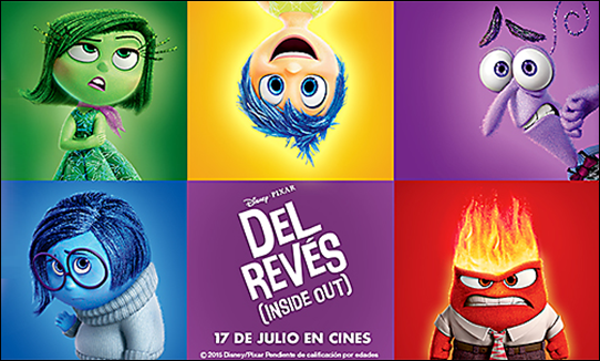 Los pequeños personajes de Del revés. Inside Out