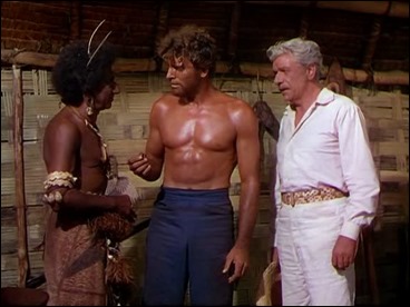 Burt Lancaster entre Abraham Sofaer y Andre Morell