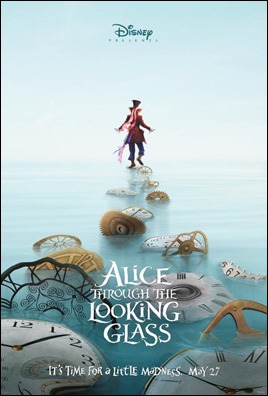 Cartel de la anunciada Alice Through the Looking Glass
