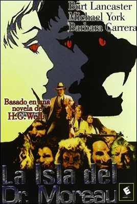 Cartel de La isla del dr Moreau, versión de 1977
