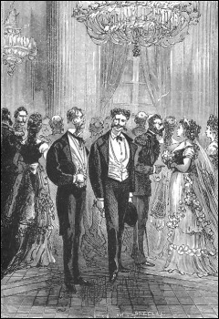 El encuentro entre Harry Blount y Alcide Jolivet en la fiesta del Palacio Nuevo, al inicio de Miguel Strogoff