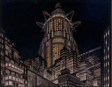 Boceto de Erich Kettelhut para Metrópolis
