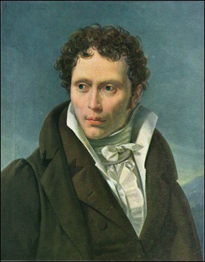 El joven Schopenhauer, por Ludwig Sigismund Ruhl