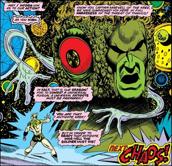 Eón, el ente que otorga la conciencia cósmica al Capitán Marvel