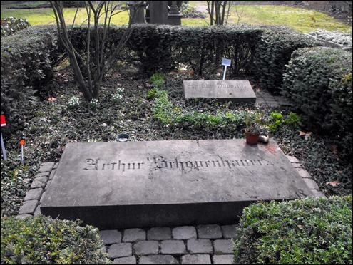 La tumba de Schopenhauer en el cementerio de Francfort