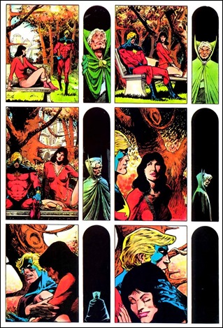 Maravillosa página muda de La muerte del Capitán Marvel