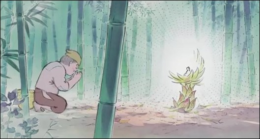 El hallazgo de la pequeña Kaguya en el brote de bambú