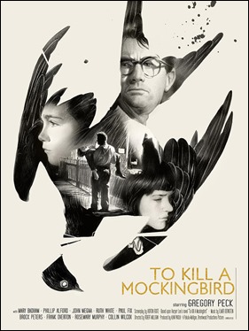 Excelente poster americano de Matar a un ruiseñor