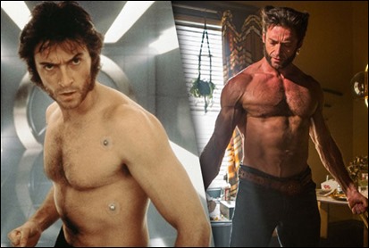 La evolución muscular de Hugh Jackman en X-Men