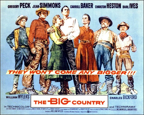 Cartel original de Horizontes de grandeza-The Big Country
