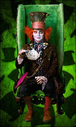 Johnny Depp como el Sombrerero de Tim Burton