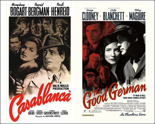 Parecidos razonables e inocuos, entre Casablanca y El buen alemán