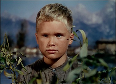 Brandon de Wilde es Joey, el pequeño que admira a Shane sin condiciones