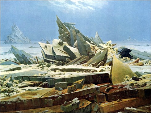 El mar de hielo, de Caspar David Friedrich