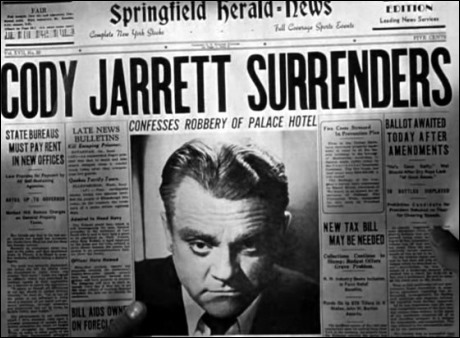 El rostro de James Cagney en Al rojo vivo, desde luego, asusta