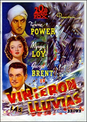 Cartel español de Vinieron las lluvias