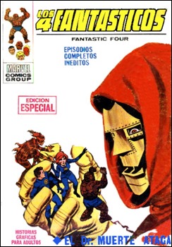 Portada de Los 4 Fantásticos, en Vértice, por López Espí