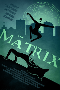 Estupendo poster alternativo de Dwayne-L para The Matrix