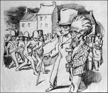 Ilustración de Bruno Schulz para el cuento Sanatorio bajo la clepsidra