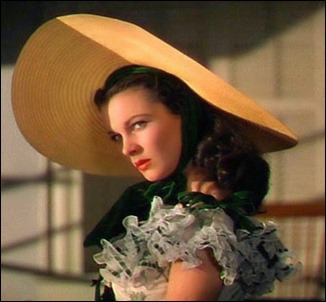 Radiante Vivien Leigh como Escarlata O'Hara
