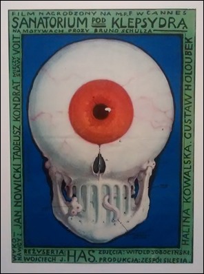 Sugestivo cartel original de El sanatorio de la clepsidra