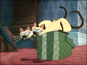 Los geniales gatos siameses de La dama y el vagabundo