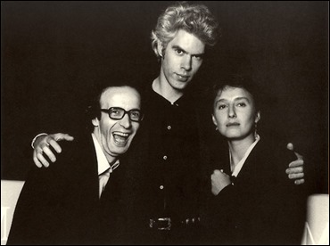 Roberto Benigni, con su mujer Nicoletta Braschi y el director Jim Jarmusch