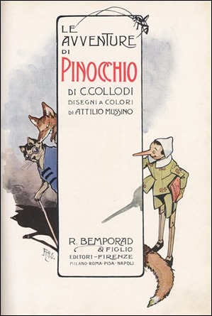 Edición del Pinocho de Carlo Collodi, con estupenda ilustración de Attilio Mussino
